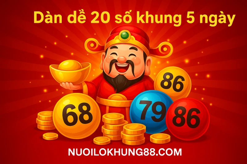 nuôi dàn đề 20 số 5 ngày chuẩn xác