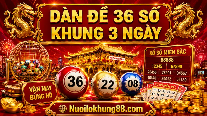 dàn đề 36 số khung 3 ngày hiệu quả trong XSMB