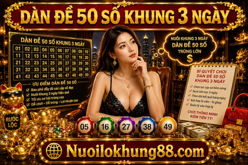 dàn đề 50 số khung 3 ngày  hiệu quả xổ số miền Bắc