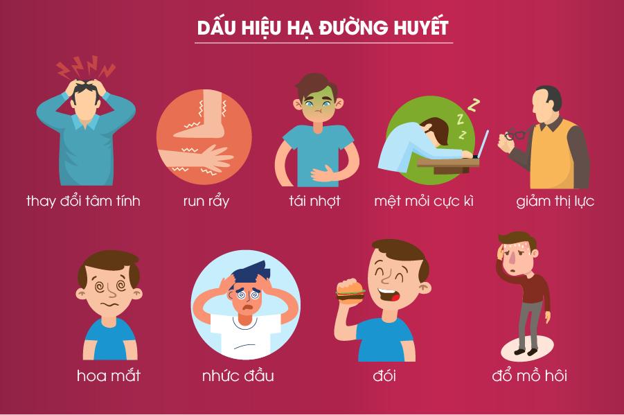 dấu hiệu hạ đường huyết