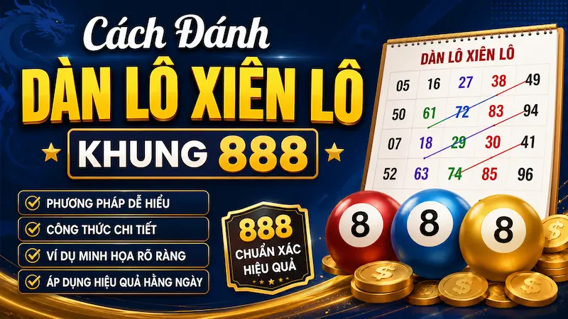 Chia sẻ cách đánh dàn lô xiên lô khung 888 hiêu quả