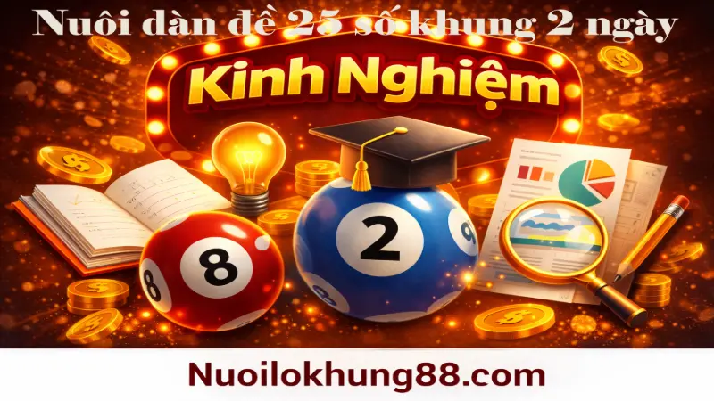 kinh nghiệm nuôi dàn đề 25 số khung 2 ngày từ cao thủ lâu năm