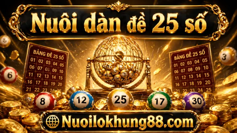 Nuôi dàn đề 25 số khung 2 ngày hiệu quả