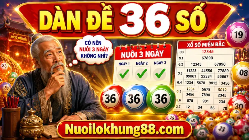 dàn 36 số có nên nuôi 3 ngày? kinh nghiệm nuôi khung hiệu quả