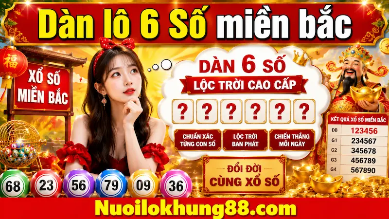 Soi cầu dàn lô 6 số lộc trời cao cấp theo khung nuôi
