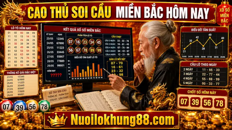 Cao thủ soi cầu miền Bắc hôm nay phân tích cầu chạy và thống kê loto