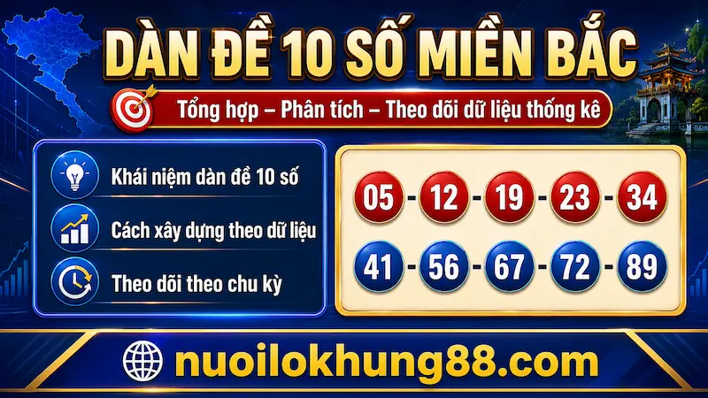 Dàn đề 10 số miền Bắc là gì và cách xây dựng theo dữ liệu thống kê
