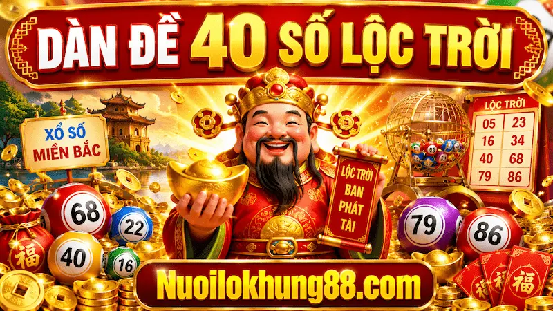 dàn đề 40 số lộc trời được nhiều người theo dõi