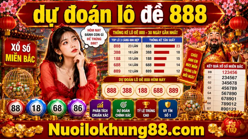 dự đoán lô đề 888 theo thống kê 30 ngày