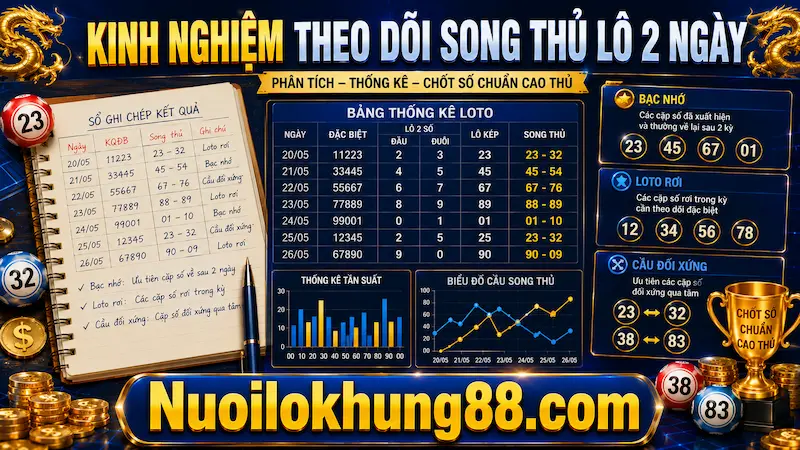 Kinh nghiệm theo dõi song thủ lô khung 2 ngày từ cao thủ