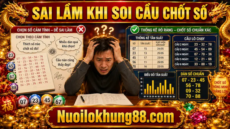 Những sai lầm thường gặp khi soi cầu chốt số miền Bắc