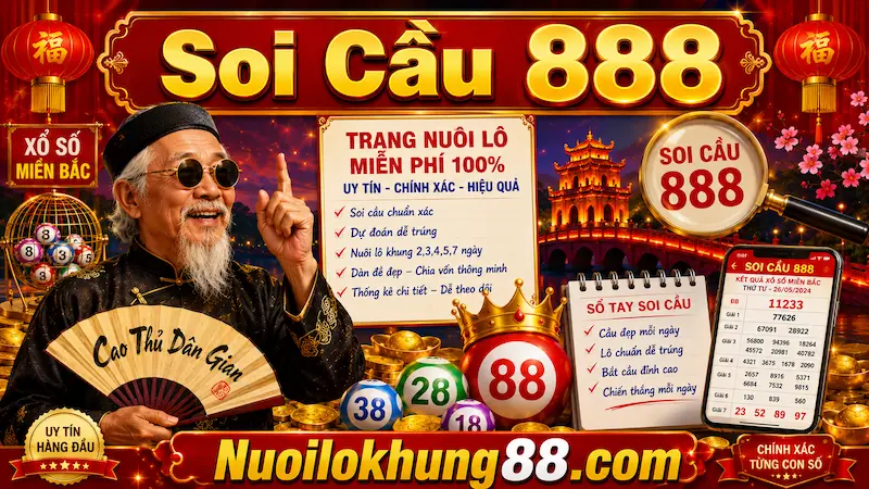 Soi cầu 888 trang nuôi lô miễn phí hôm nay chuẩn xác
