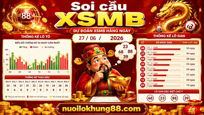 soi cầu xsmb 2607-2026 chuẩn xác tại nuôi lô khung 88