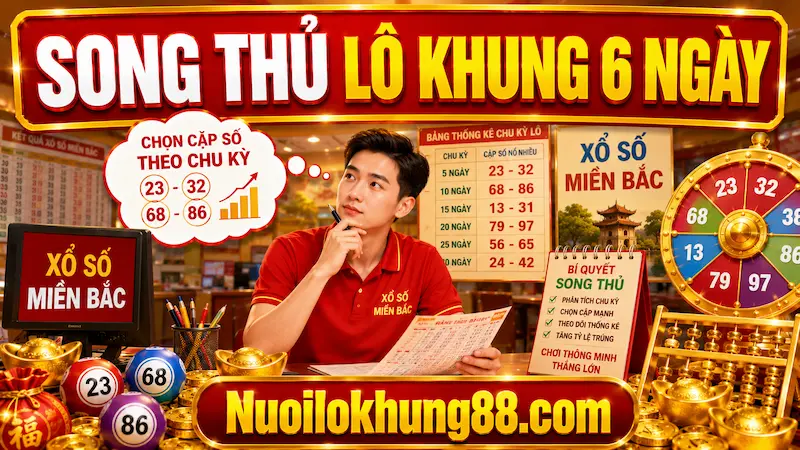 song thủ lô khung 6 ngày là gì? cách chọn số theo chu kỳ