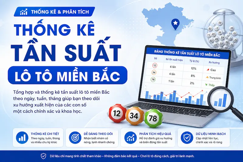 Thống kê tần suất lô tô miền Bắc theo ngày, tuần và tháng