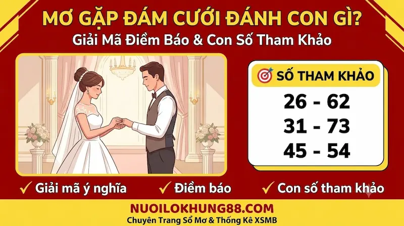 Mơ gặp đám cưới đánh con gì, giải mã ý nghĩa giấc mơ và con số tham khảo