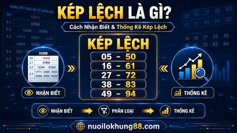 Minh họa kép lệch là gì, cách nhận biết các cặp số kép lệch và thống kê từ dữ liệu XSMB
