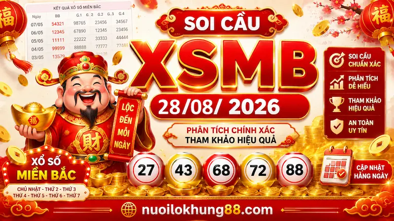 soi cầu xsmb 28-08-2026 chuẩn xác theo thống kê